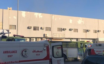 الهلال الأحمر يباشر حريق في عمارة سكنية وينتج عنه 16 إصابة بالرياض