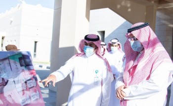 سمو محافظ حفر الباطن يدشن عربة الصحة المتنقلة للتبرع بالدم بمقر المحافظة