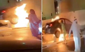 بالفيديو: منقذ فتاتين احترقت سيارتهما في الخبر يروي تفاصيل ما حدث .. ويكشف عن مفاجأة!