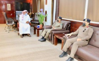 مدير عام التعليم بمنطقة حائل يستقبل مدير الدفاع المدني بمنطقة حائل اللواء عبدالله الركيان