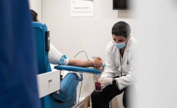 77 متبرعاً في حملة التبرع بالدم في حفر الباطن