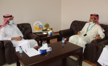 محافظ النبهانية يستقبل رئيس قطاع القروض الإنتاجية و ضابط الاتصال للخدمات المالية في بنك التنمية الاجتماعية فرع الرس