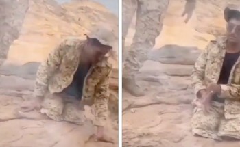 بالفيديو: جندي مبتور الساقين في الحد الجنوبي يشارك زملائه المرابطين في الدفاع عن المملكة