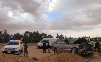 7 فرق اسعافيه تابعة لهيئة الهلال بالرياض تتابع حادث تصادم مروع .. والكشف عن عدد المصابين