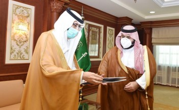 سمو نائب أمير منطقة جازان يستقبل معالي الرئيس التنفيذي لهيئة الغذاء والدواء  ..