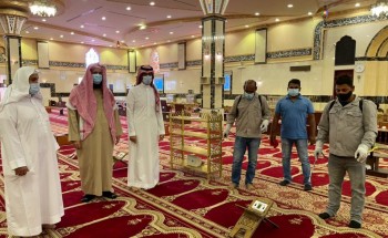 الشؤون الإسلامية بنجران تنفذ2016 جولة تفقدية خلال أسبوعين لمتابعة البروتوكولات الصحية بمساجد وجوامع المنطقة