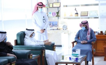 رئيس بلدية طبرجل يستقبل أعضاء مجلس شباب الجوف