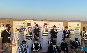 تحت رعاية محافظ المخواة جمعية ساعد للبحث والإنقاذ تشارك في مبادرة “بيئتي صحتي”