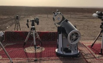 تعذر رؤية ⁧‫هلال شهر شوال‬⁩ في ⁧‫حوطة سدير‬⁩ وتمير‬⁩