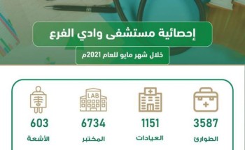 3587 مستفيد من خدمات قسم الطوارئ بمستشفى وادي الفرع