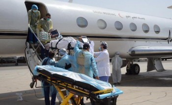 بعد صدور توجيهات من ولي العهد .. بالصور: الإخلاء الطبي ينقل مواطن مصاب بكورونا من الأردن إلى المملكة