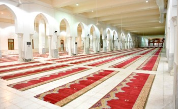وزارة الشؤون الإسلامية تكمل مشروع فرش مساجد المشاعر المقدسة بمساحة تتجاوز ٣٢ ألف متر بالسجاد الفاخر