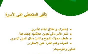 إرادة لخدمات إرادة يوضح خطورة المعاطي على أسرته عبر رسالة توعوية