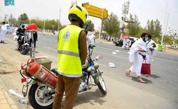 الدفاع المدني يحقق السلامة والحماية في مشعر عرفات ويكمل جاهزيته في مزدلفة
