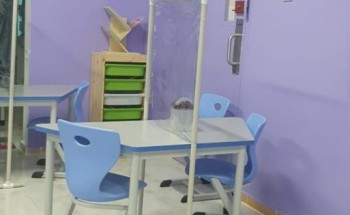 تطبيق الاحترازات في مدرسة بالوجه من خلال مواد معاد تدويرها