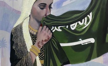 فنانة تشكيلية تعزز حضور الفل الجيزاني في اليوم الوطني.. بلمسة واقعيه