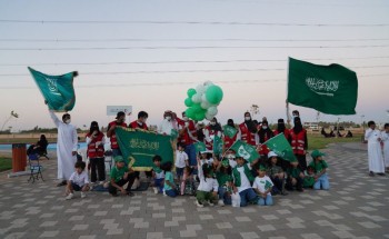 فرق الهلال الأحمر بتبوك ومتطوعيه يتقدمو المشهد في إحتفاء المنطقة باليوم الوطني الواحد والتسعين