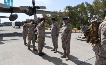 وصول مجموعة القوات البرية الملكية السعودية المشاركة في مناورات التمرين الرباعي للعمليات الخاصة بجمهورية اليونان