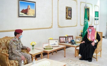 أمير منطقة الحدود الشمالية يستقبل قائد قوة طريف