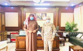 الصقر يستقبل قائد قوة طريف المكلف