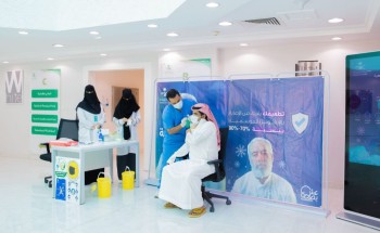صحة حفر الباطن تنظم حملة التطعيم لمنسوبيها ضد الإنفلونزا الموسمية
