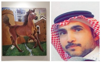 مزيج بين القديم والحديث .. لوحة وطنية للفنان التشكيلي المبدع طارق هندي استغرق في رسمها لـ 3 شهور