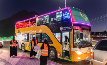 العرضة السعودية في طرق وميادين مدينة حائل