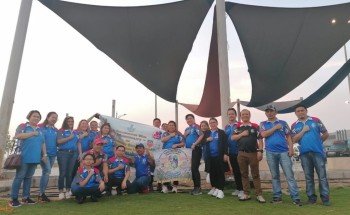 حملة بيئية تنفذها بلدية القطيف بمشاركة 125 فردا من الجالية الفلبينية تسفر عن إزالة 85 م3 نفايات