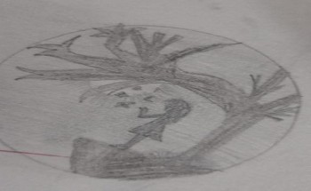 الفنانة التشكيلية الرسامة الصغيرة ميار بكري : احب الرسم بالالوان الزيتية والخشبية