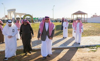 سمو أمير الحدود الشمالية يتفقّد حديقة الأطفال بمحافظة طريف