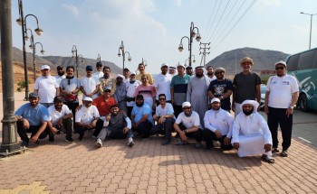 وفدوا من الرياض والشرقية وعسير والطائف أكثر من ٥٠ زائر وزائرة يقفون على الاثار النبوية بعسفان