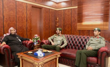 مدير عام هيئة الأمر بالمعروف بتبوك يستقبل  مدير جوازات المنطقة