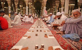 شؤون المسجد النبوي تعتمد 11 شركة متخصصة في مجال التغذية، لتقديم خدمات الإفطار خلال شهر رمضان المبارك