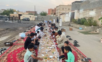 أهالي قرية الطرشية يقيمون إفطار جماعي