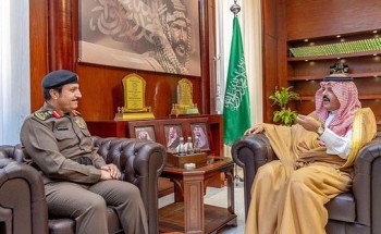 أمير منطقة حائل يستقبل معالي مدير الأمن العام الفريق محمد بن عبد الله البسامي ومدير شرطة المنطقة اللواء الدكتور كتاب العتيبي