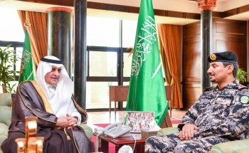 أمير منطقة تبوك يستقبل قائد قوة أمن المنشآت