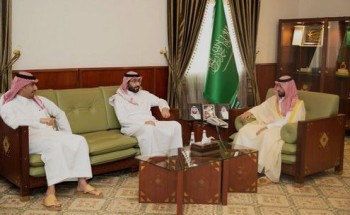 سمو محافظ الخرج يستقبل الرئيس التنفيذي لنادي الصقور السعودي