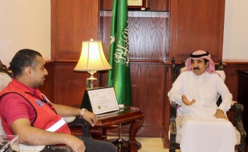 محافظ الرس يستقبل الحربي بمناسبة تكليفه مديرًا لمكتب الهلال الأحمر