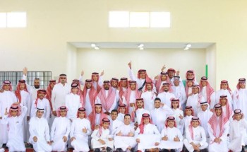 ثانوية الشيخ إبن باز بعرعر تفوز بمسابقة العرضة السعودية لمدارس عرعر