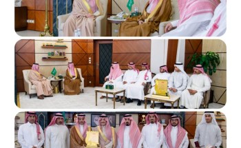 أمير الشرقية يستقبل نادي قرية العليا بمناسبة تحقيقهم بطولة المملكة للمبارزة