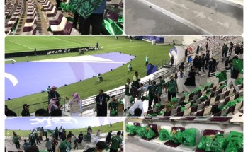 الجماهير السعودية تنشر رسالة “كلنا ذوق”  