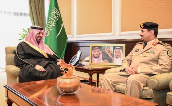 نائب أمير تبوك يستقبل قائد قوة أمن المنشآت بالمنطقة