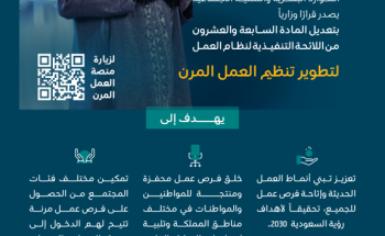 الراجحي يَصدُر قراراً بتعديل تَنظِيم العمل اَلمَرِن