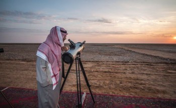 نادي الفضاء والفلك بالشمالية ينظّم فعالية بعنوان “ترائي هلال شعبان” بعرعر