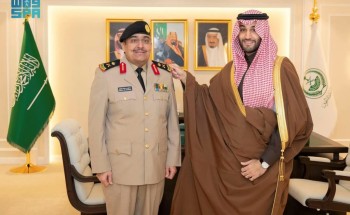 نائب أمير الجوف يقلّد قائد حرس الحدود بالمنطقة اللواء الركن صالح البلوي رتبته الجديدة