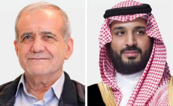 ولي العهد يتلقى اتصالًا من الرئيس الإيراني ويؤكد دعم المملكة للحوار وترحيبها بوقف إطلاق النار