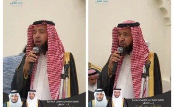 في حفل زفاف نجل الإعلامي عبدالله  العنزي.. بالفيديو.. الداعية سلطان المطيري يشيد بوزير الشؤون الإسلامية ويصفه بـ”البطل المقدام”