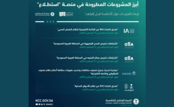 “استطلاع” تطرح 57 مشروعًا اقتصاديًا وتنمويًا بالتعاون مع 19 جهة حكومية