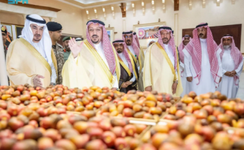 أمير منطقة القصيم يرعى مهرجان السكرية الحمراء بالمذنب ويثمن جهود المزارعين