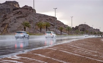 أمطار رعدية وزخات برد تضرب 7 مناطق